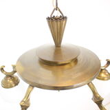 Lustre art déco à 5 flammes années 1930