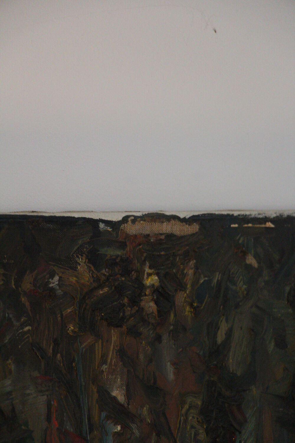 Abstract oil on canvas painting "The Forest" Amsterdam circa 1950