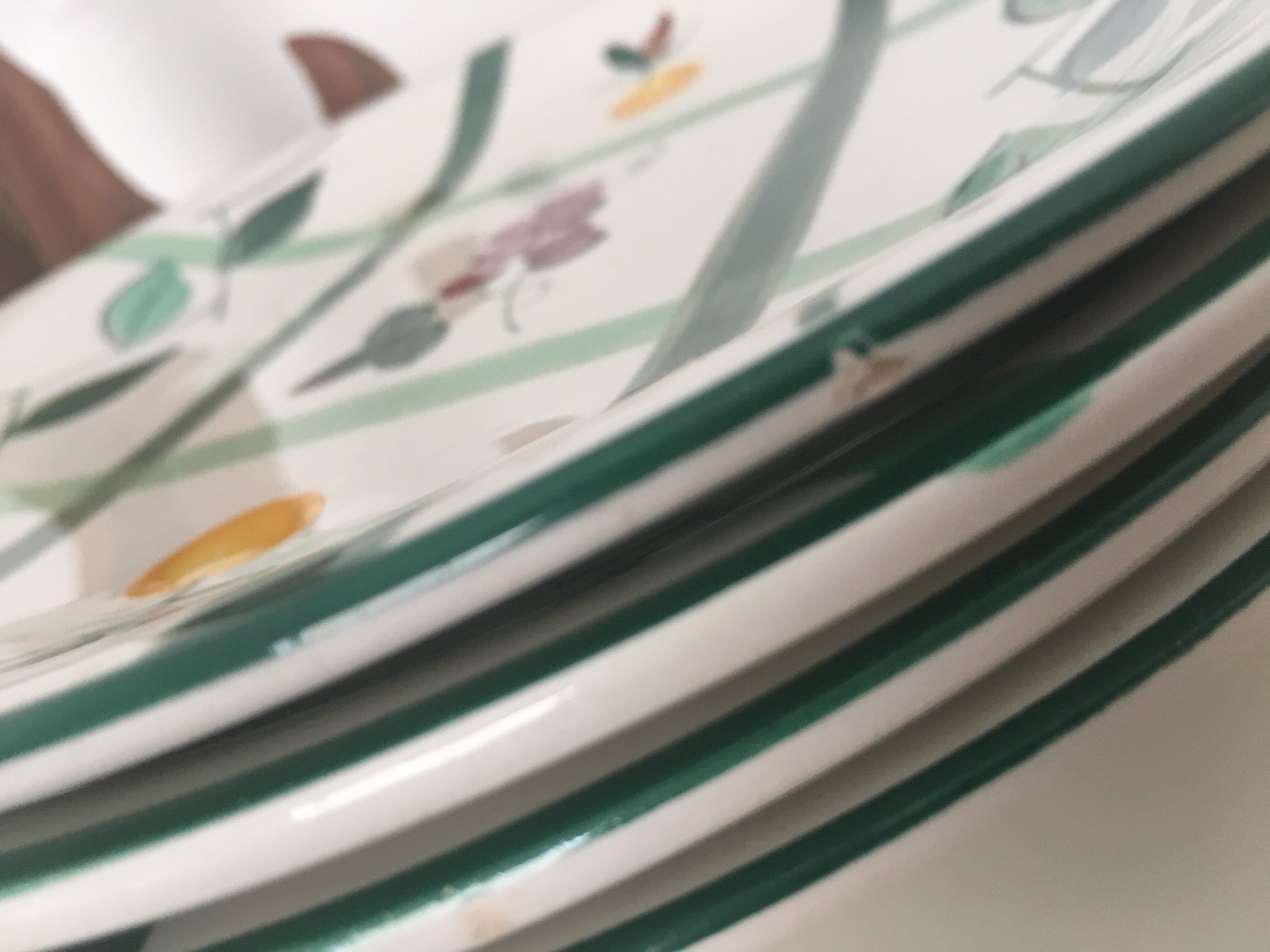 Lot of 6 Longchamp flat plates