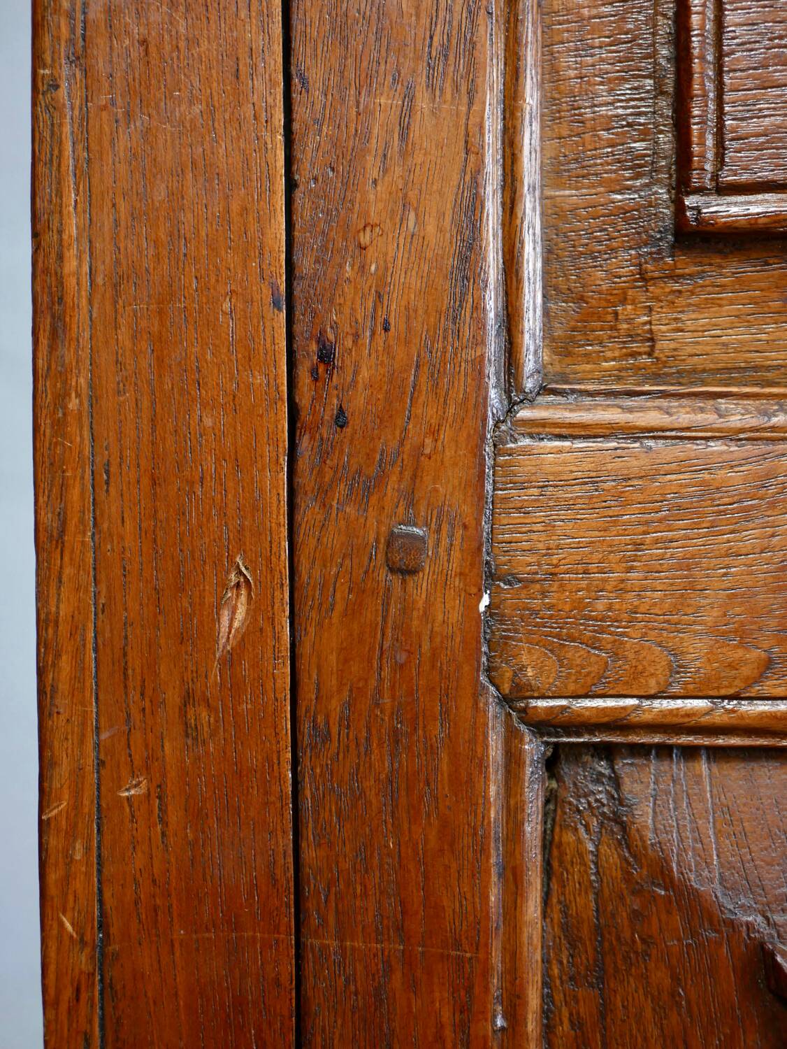 Antique carved wooden cabinet