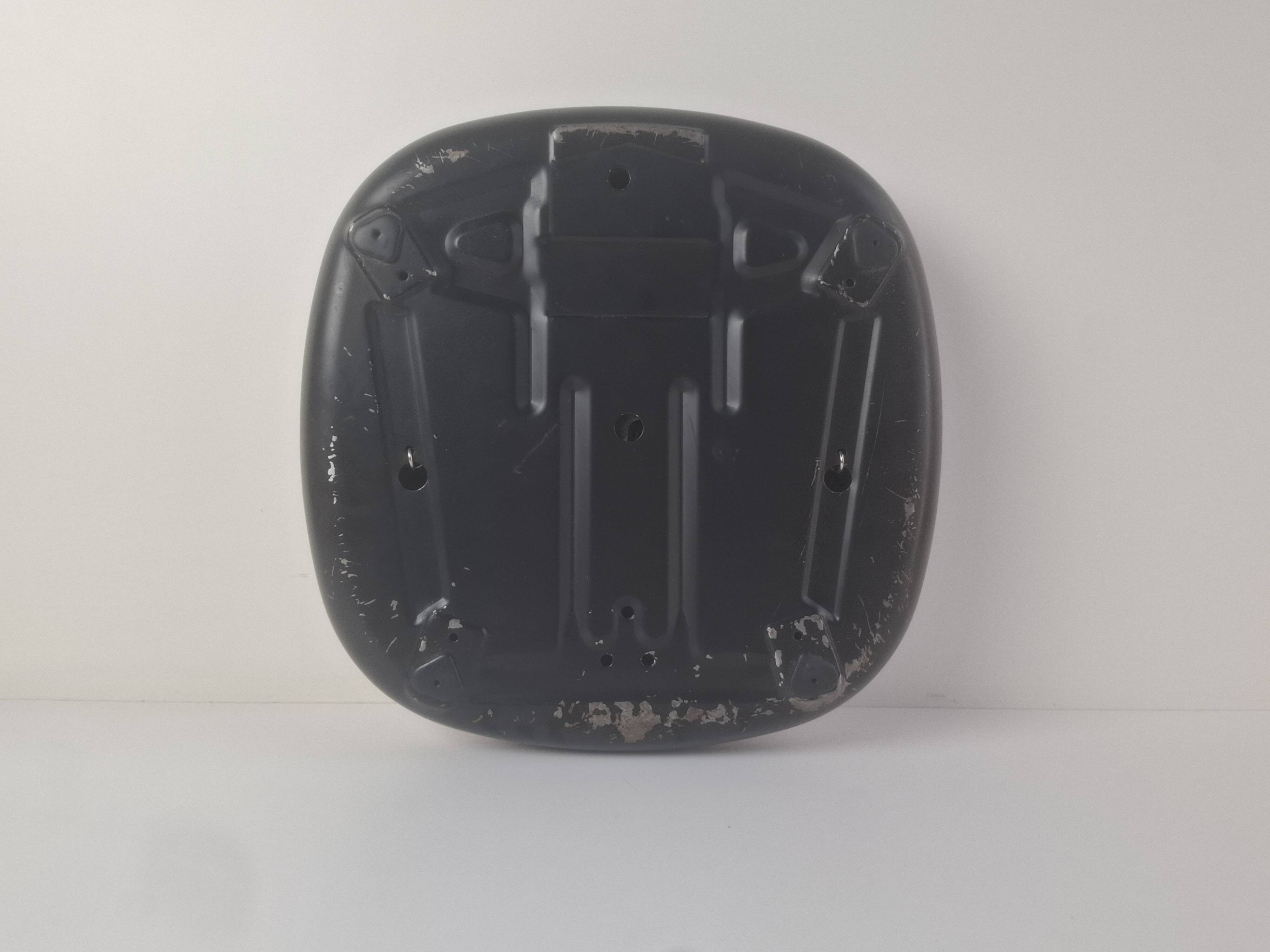 Mid-century Luxas retro scale Czech orange floral chrome vintage decor