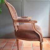 Fauteuil Baroque suédine