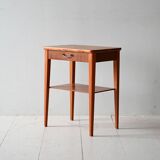 Table de chevet scandinave en teck et acajou des années 1950