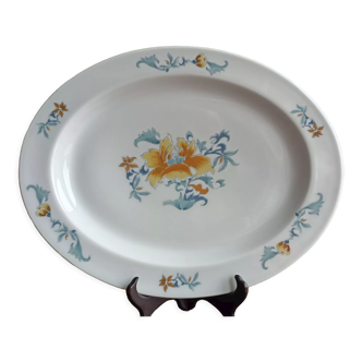 Plat de service en porcelaine de Limoges par Bernardaud - Modèle Lhassa Soap