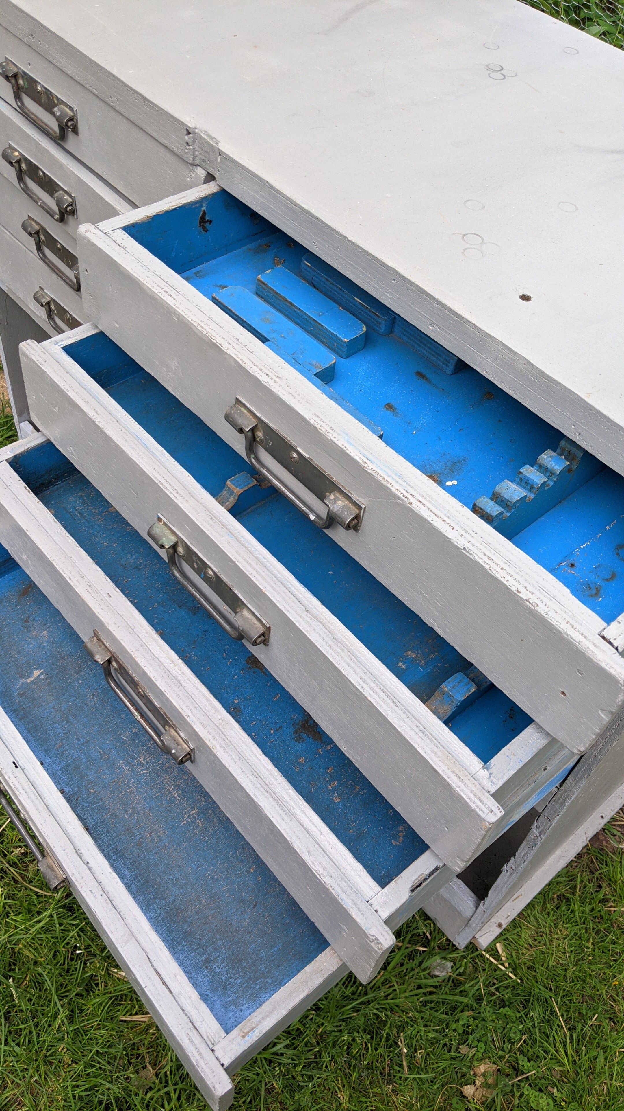 Old mechanical workshop furniture