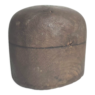 Old solid wood hat shape 1900