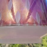 Vintage cut glass pendant light