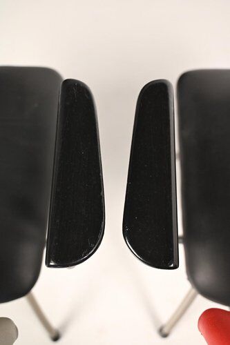 Chaises à cadre tubulaire, ensemble de 2