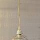 Moulded glass suspension globe - mid 20th century