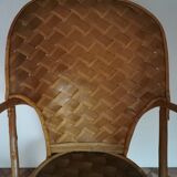 Chaise enfant vintage bois de châtaignier