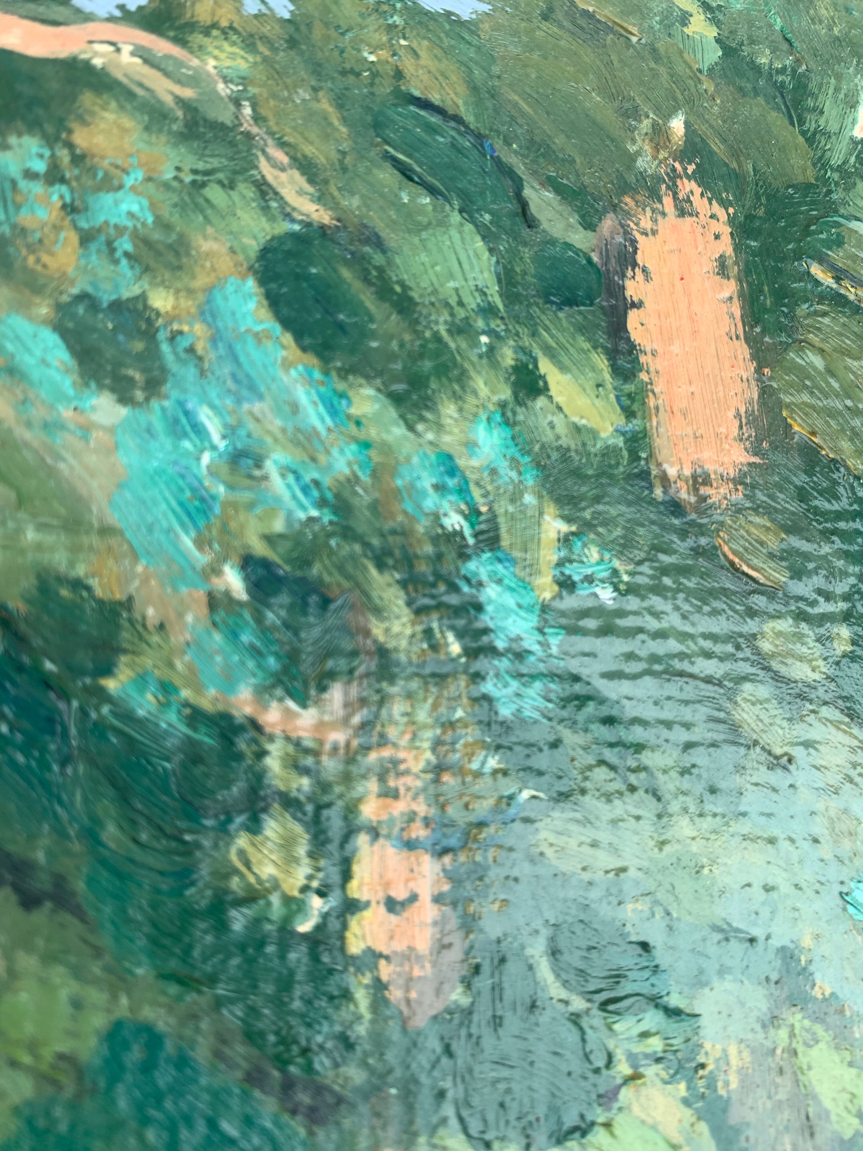 The clearing. Oil on cardboard 1920