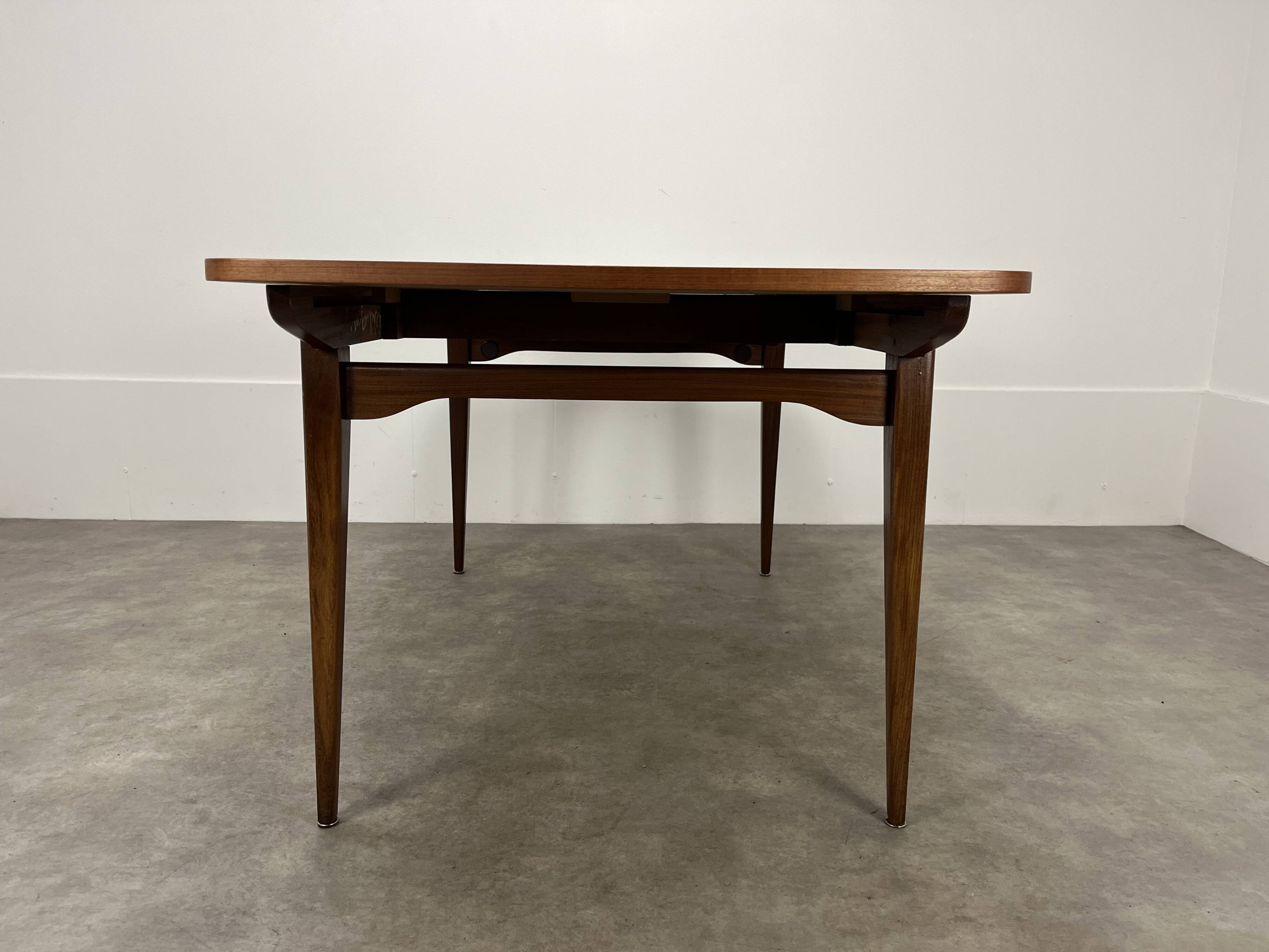 Scandinavian extendable teak table, 60s