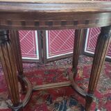 Old Louis XVI style piano stool, canned