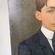 Portraits de jeunes gens huile sur toile signée 1914
