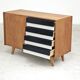 U-458 Sideboard Cabinet by Jiri Jiroutek for Interier Praha black and white 1960