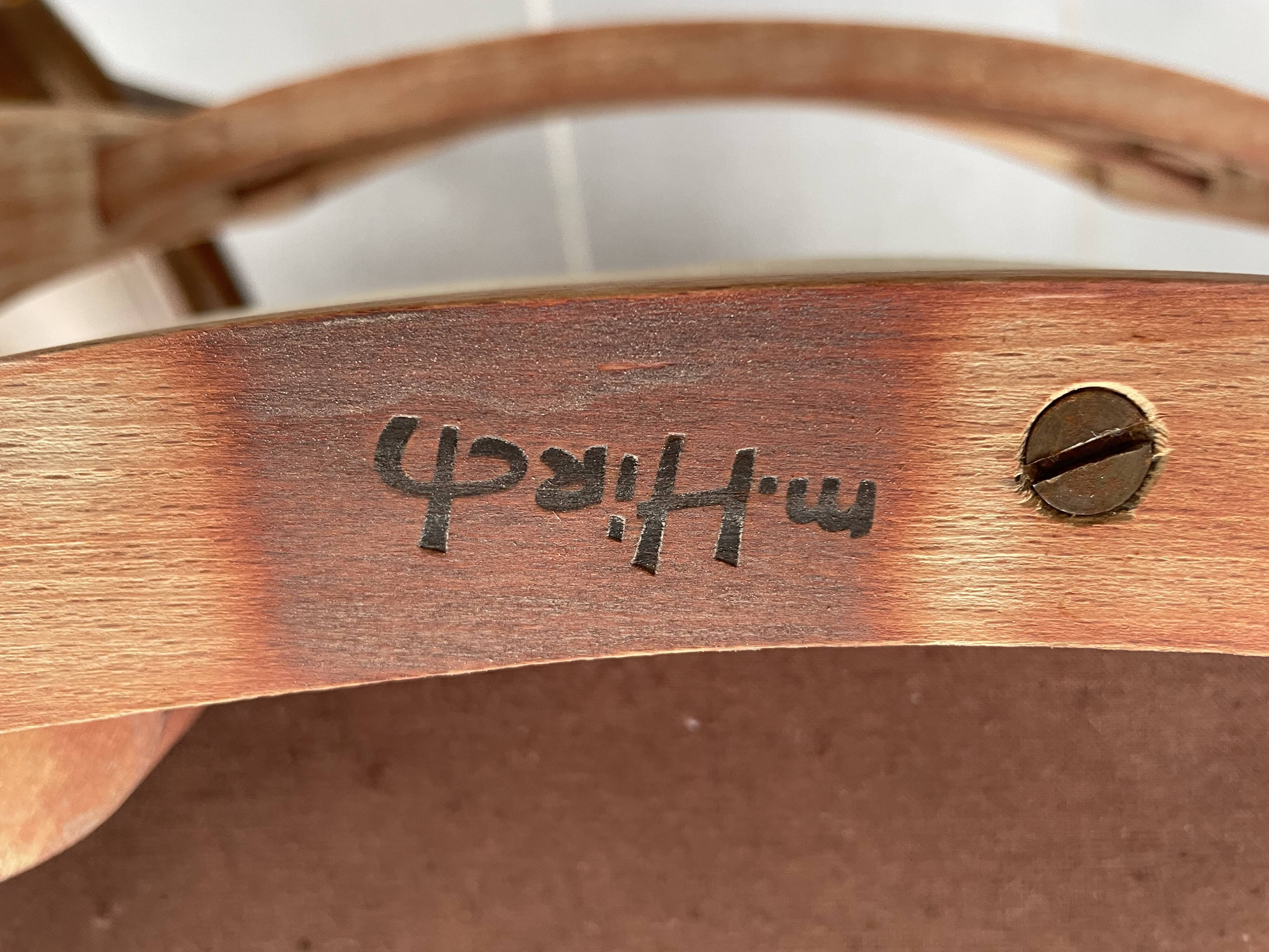 4 chairs signed M Hirch from the 50s/60s.
