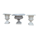 Set of planters: clasp and cast iron pots