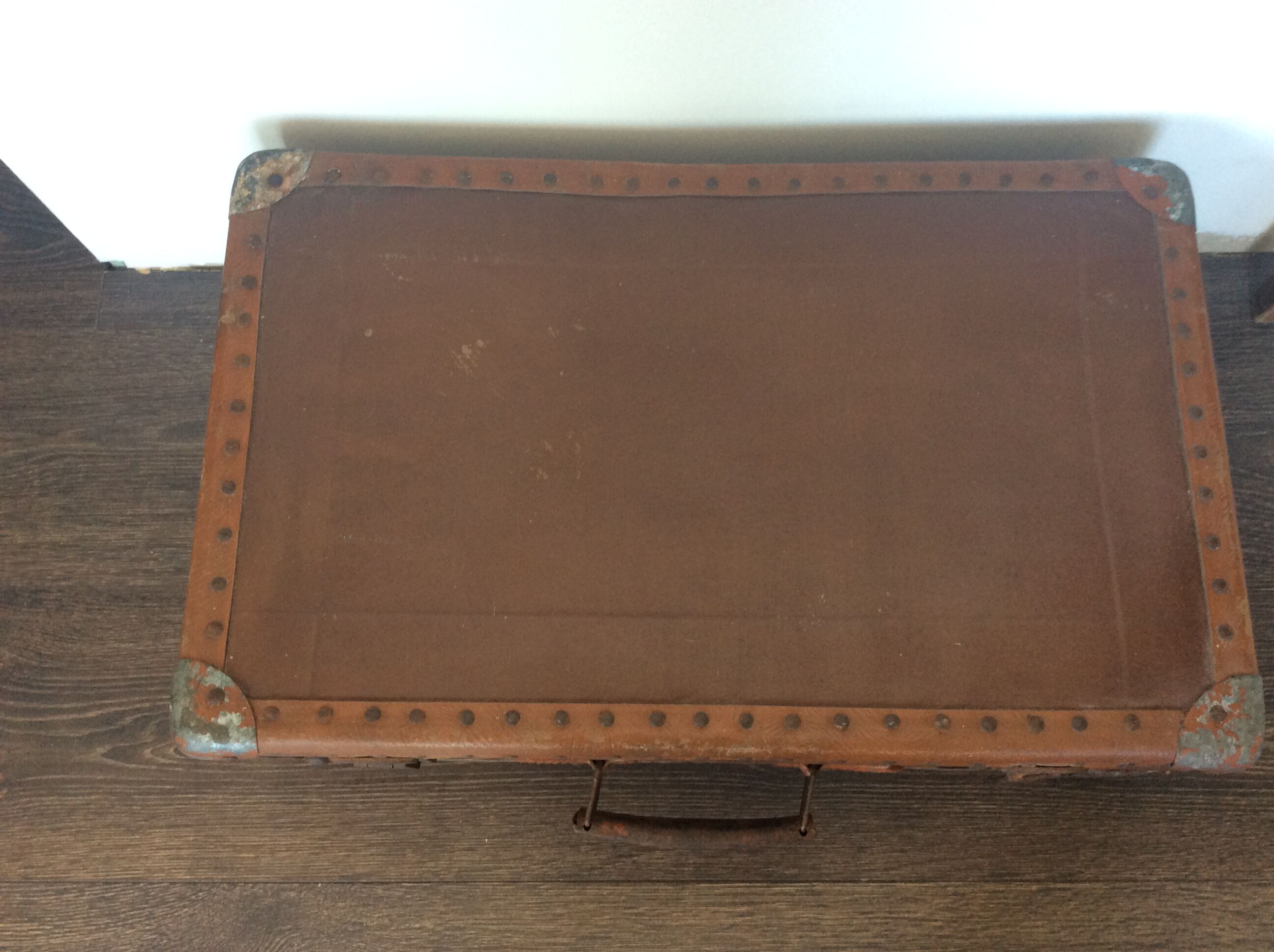 Vintage cardboard suitcase