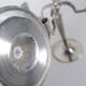 Sculptural Art Deco set of chandeliers in tin, Sweden, 1940s.