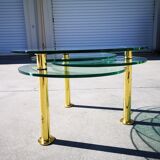 Glass coffee table