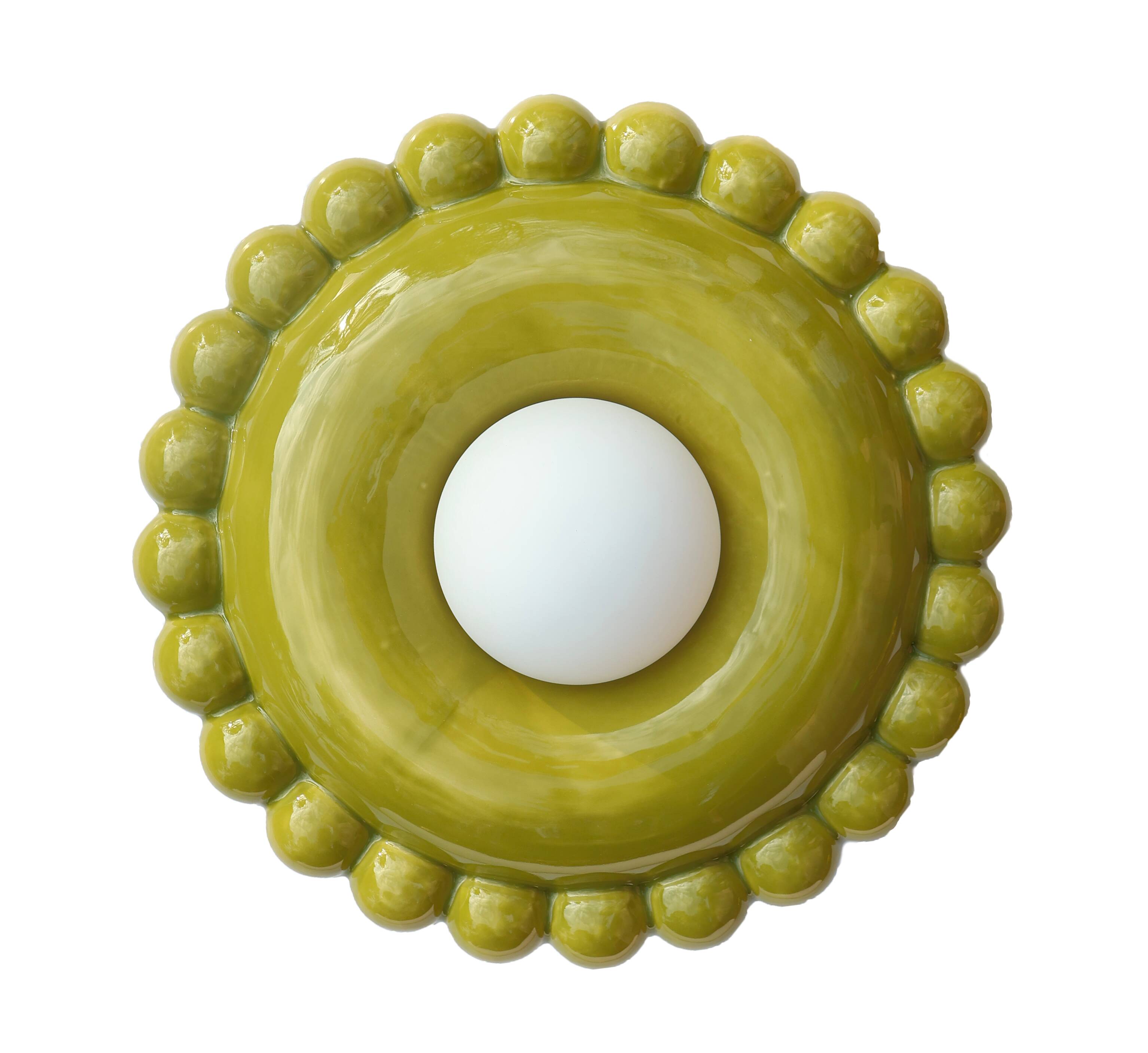 Luna Tall Lichen Green Wall Lamp