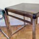Paire de tables de chevet en plexiglas et chrome bleue et fumé, années 70