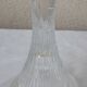 Paire de bougeoirs verre