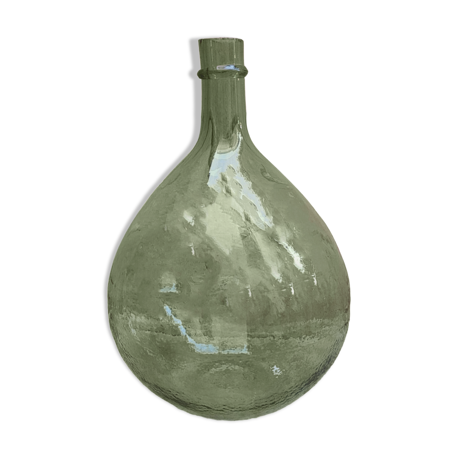 Old demijohn bubbled glass - 5 1/2 liters