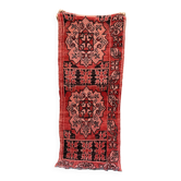 Tapis Marocain boujad rouge - 85 x 200 cm