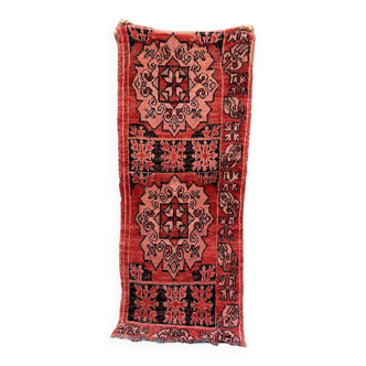 Moroccan carpet boujad red - 85 x 200 cm