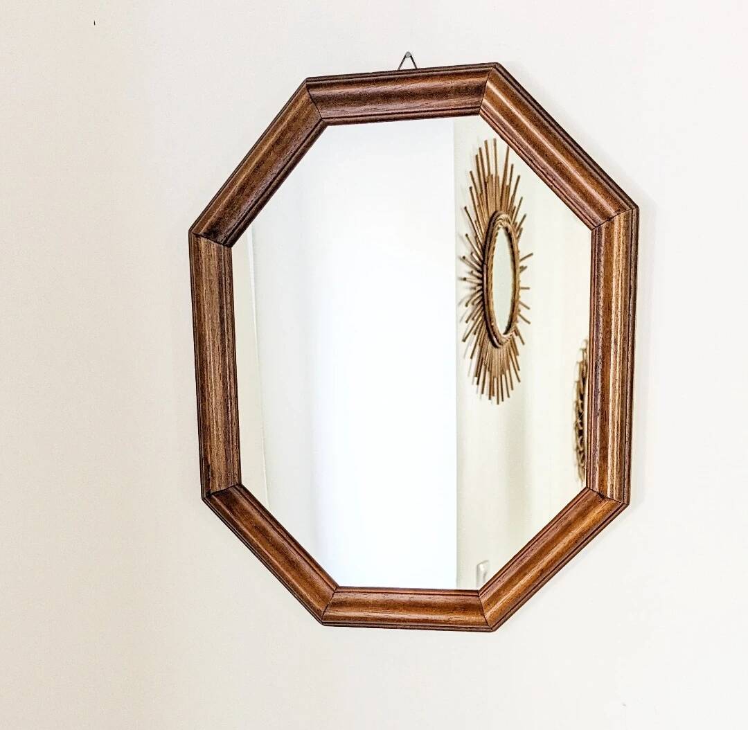 Miroir octogonal vintage.