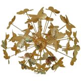 Lustre en laiton rayé