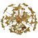 Striped brass chandelier