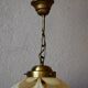 Suspension globe glass from Murano, marbled, brass, 1970s.