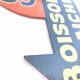Sign sign arrow vintage bistro guinguette wood panel