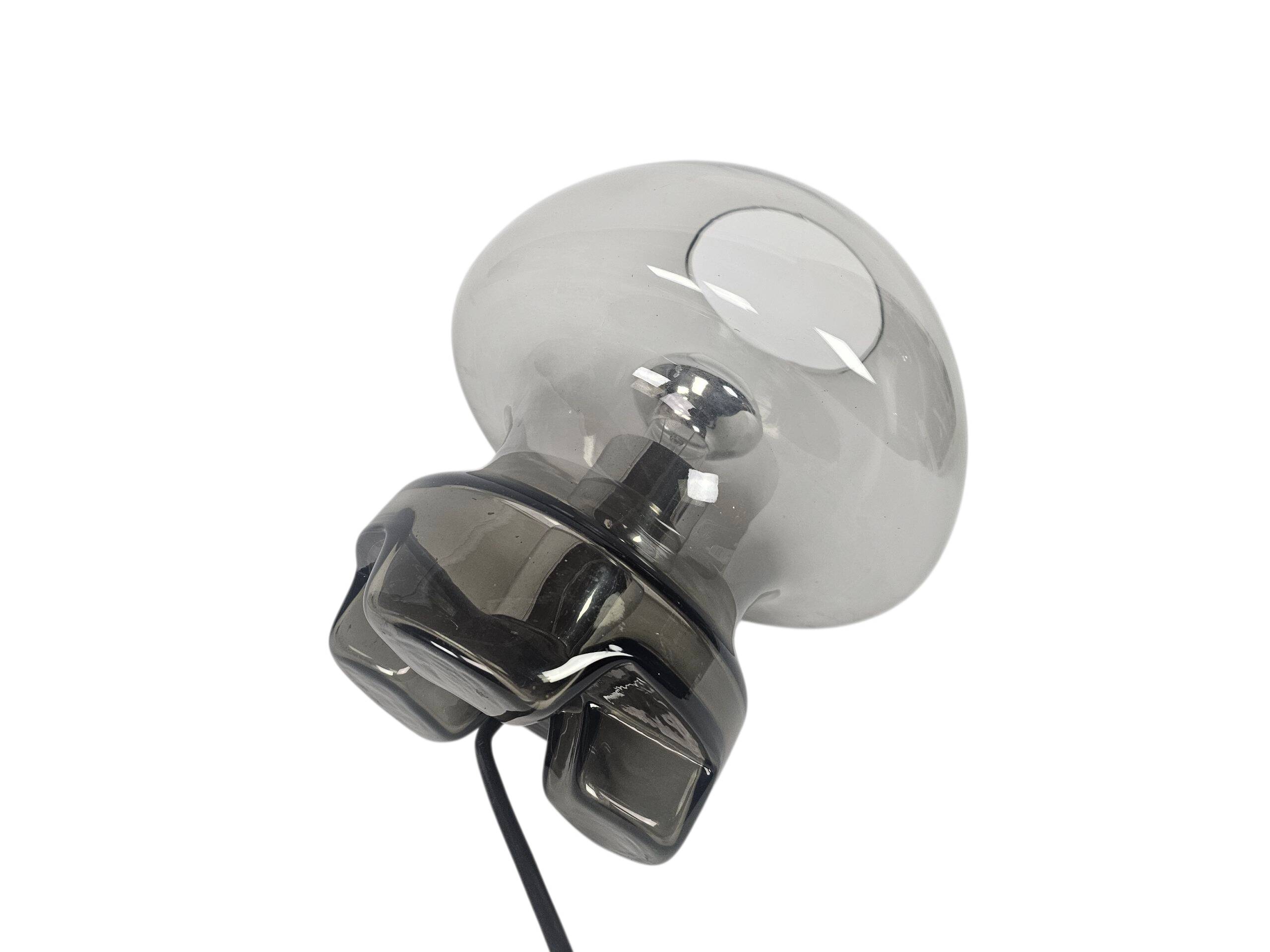 Süssmuth Leuchten - Mushroom Lamp - 'Smoked' glass - Germany - 1970's
