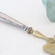 Vermeil pie shovel and silver metal, vintage