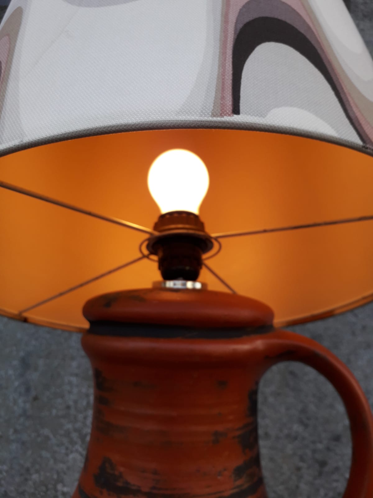 Ceramic floor lamp from the 70 made by Carstens (Germany)