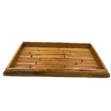 Plateau en bambou, Italie années 1970