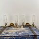 Pair of double gilded wall lights