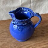 Small blue pitcher