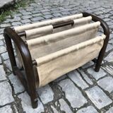 Wooden magazine rack from the 70s