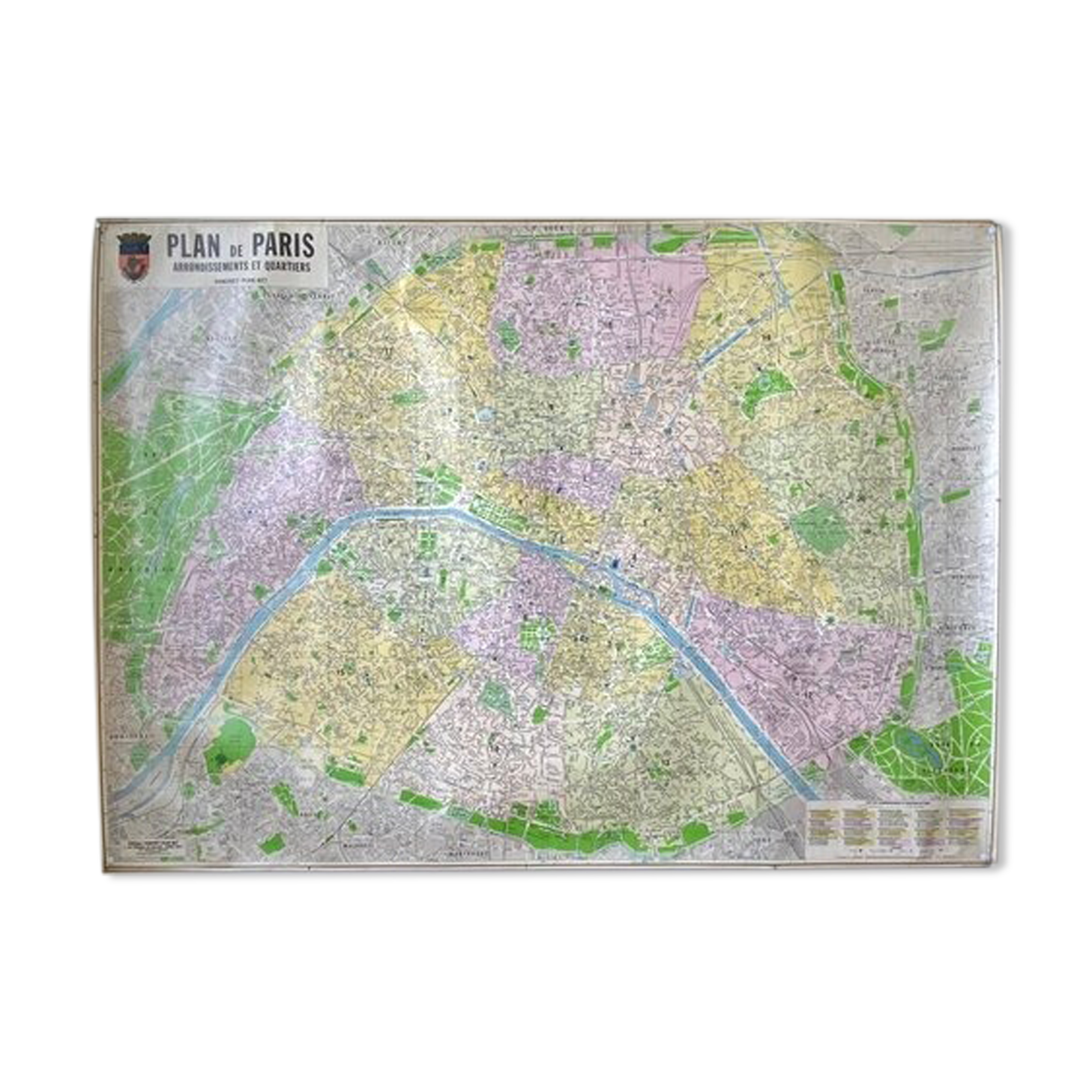 Map poster - Plan de Paris, 1981