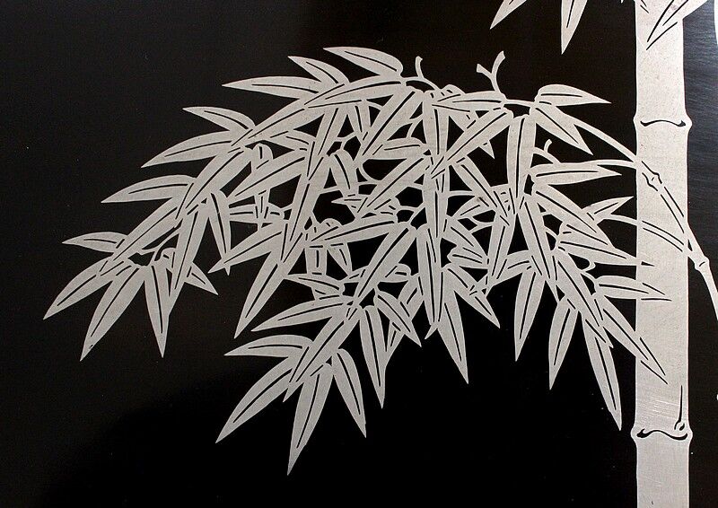 Chinese pull out tables in lase black