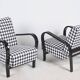 Fauteuils Art Déco par Koželka et Kropáček, tchèque, années 1930, ensemble de 2
