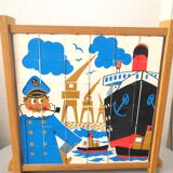 Three-sided puzzle design 60s - 70s