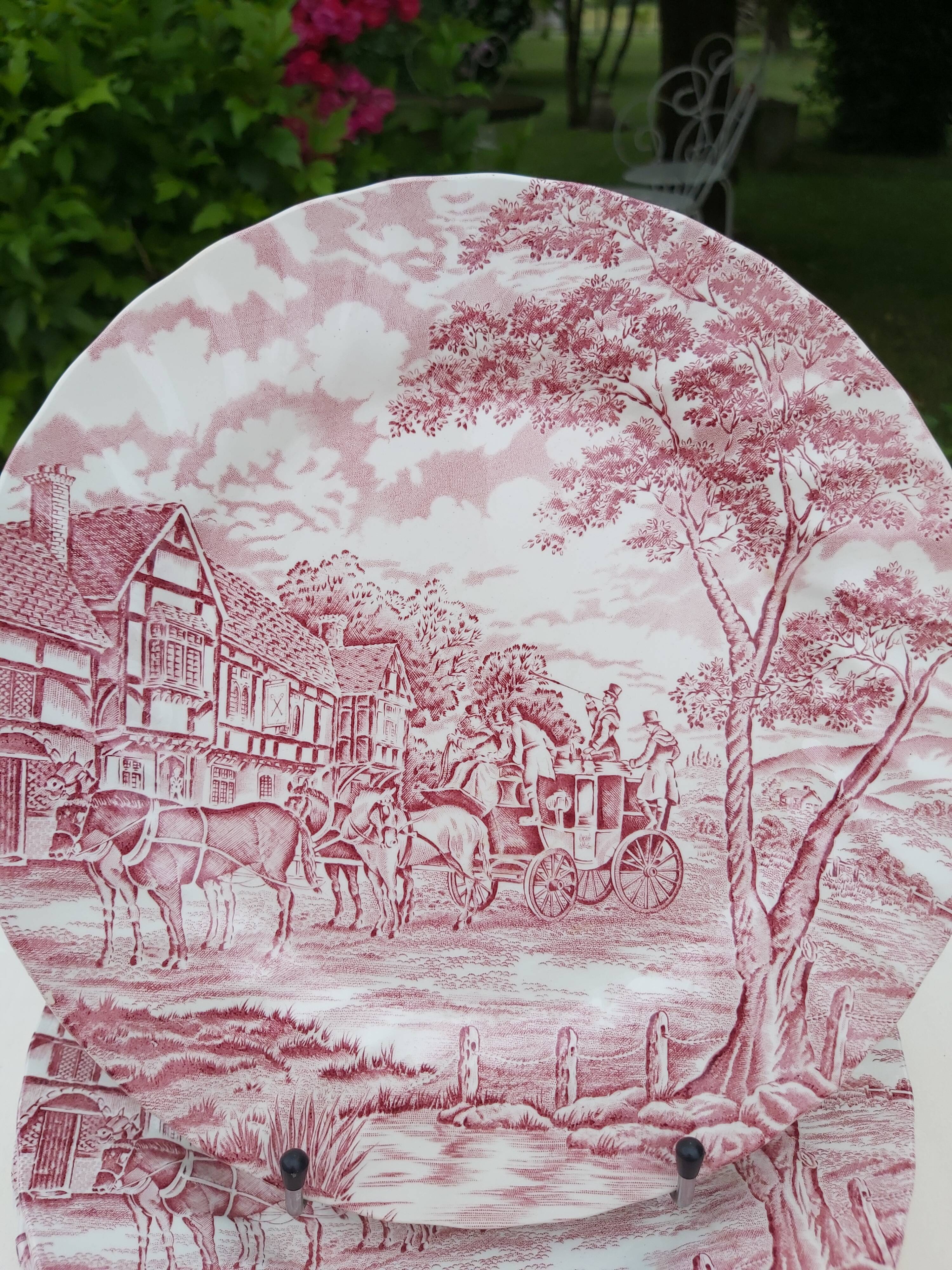 6 english flat plates Myott Royal Mail