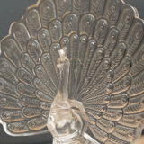 Peacock paperweight, Arques crystal