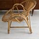 Rattan basket armchair 70s