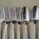 SFAM 24-Piece Silver-Plated Metal Cutlery Set